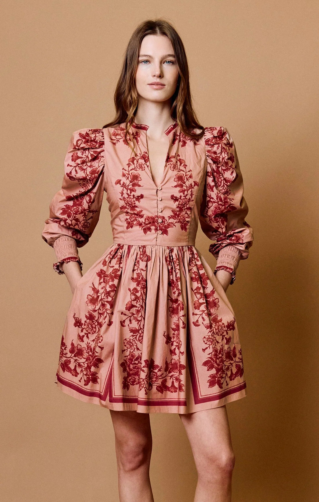 Hartley Mini Dress by CLEOBELLA, stylish mini dress in soft fabric with a fitted silhouette and elegant design.