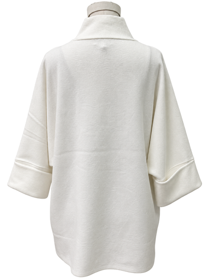 ivory Crystal Trim Zip-Up Jacket 