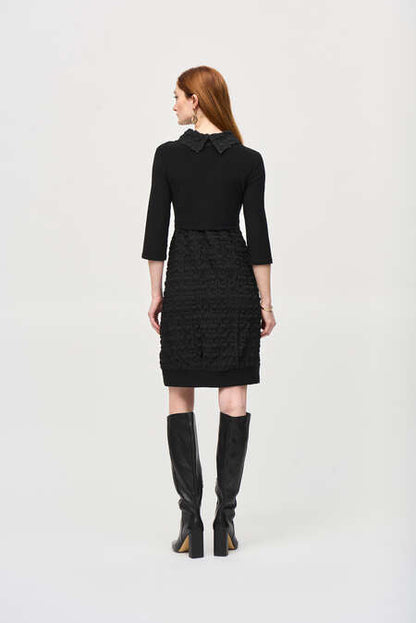 Joseph Ribkoff | Dress W/pucker Knit