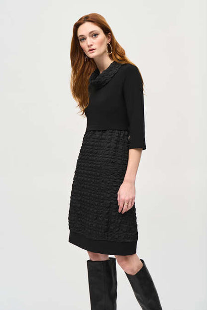 Joseph Ribkoff | Dress W/pucker Knit