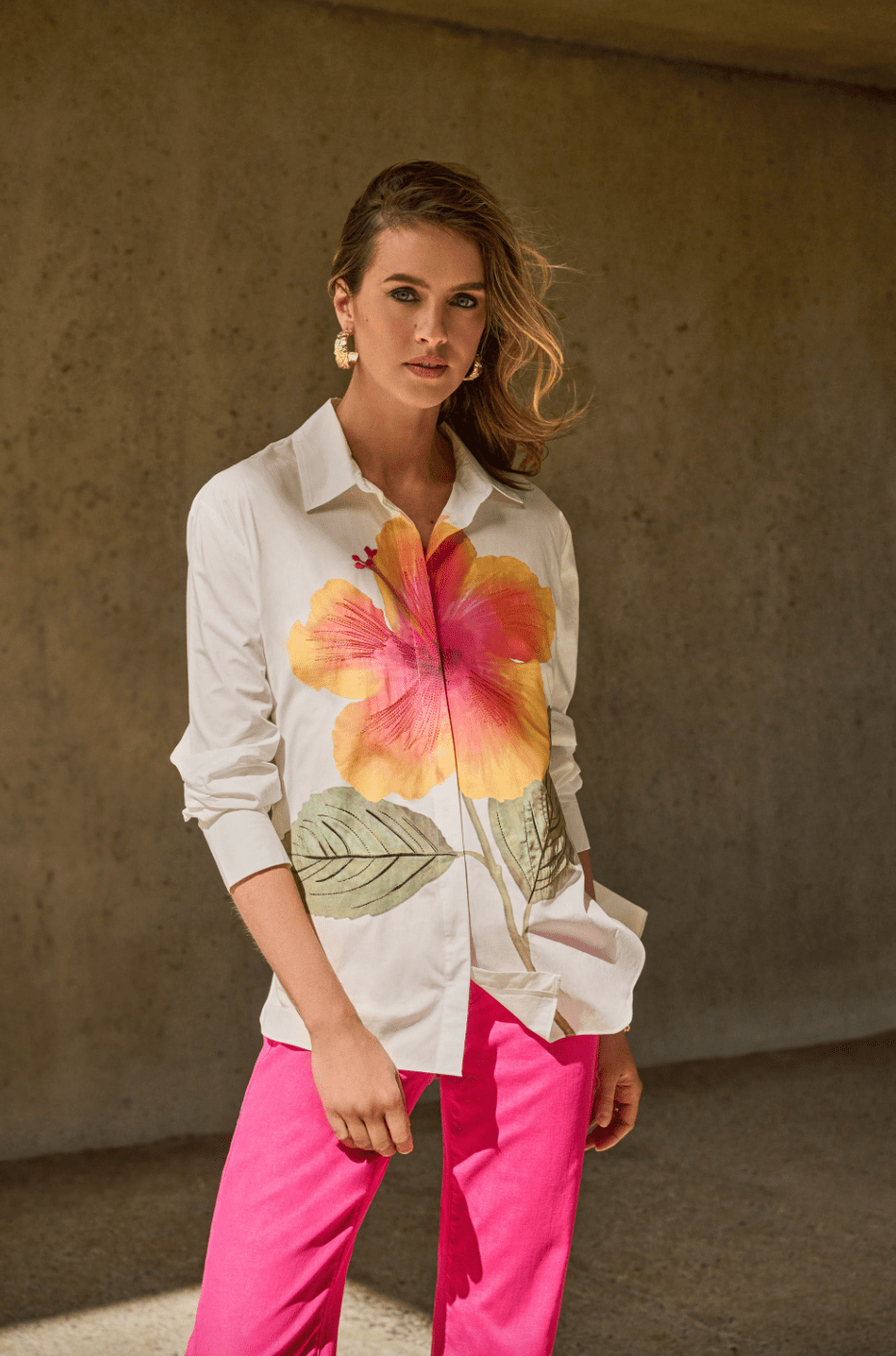 Joseph Ribkoff | Joseph Ribkoff | Flower Shirt | Cloister Collection | EVENINGSEPARATE