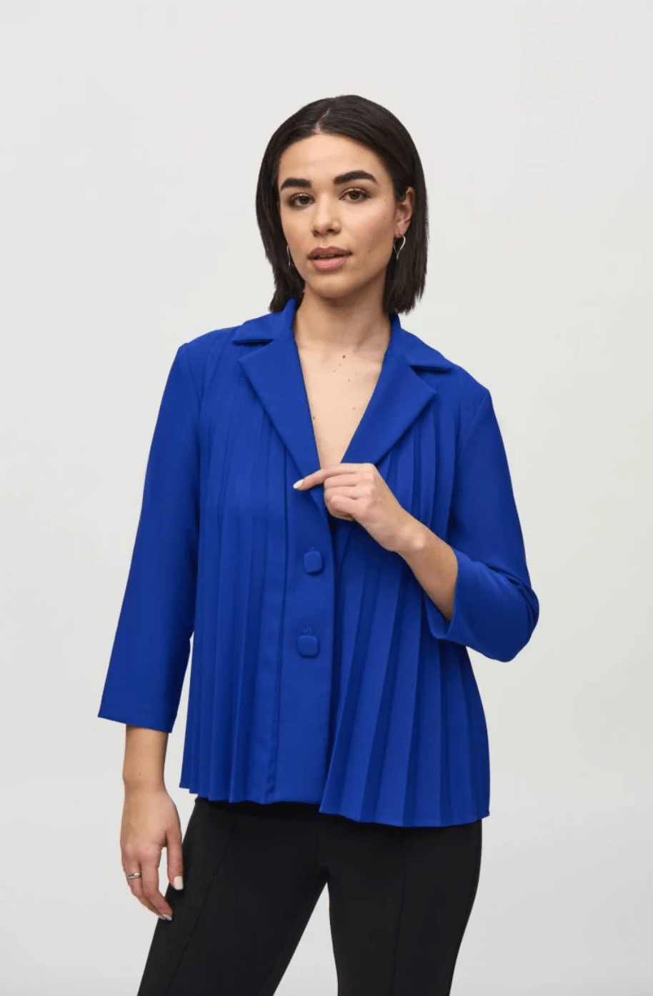 Joseph Ribkoff | Joseph Ribkoff | Pleated Trapeze Jacket | Cloister Collection | EVENINGSEPARATE