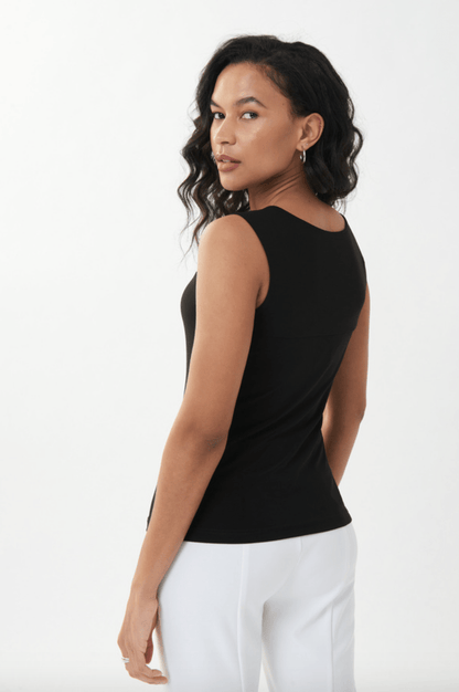 Joseph Ribkoff | Joseph Ribkoff | Square Neck Tank - Black | Cloister Collection | EVENINGSEPARATE