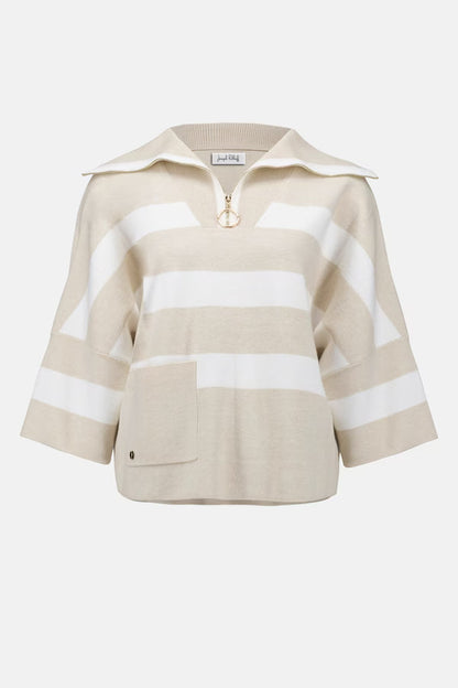 Joseph Ribkoff | Sweater W/zipped Collar