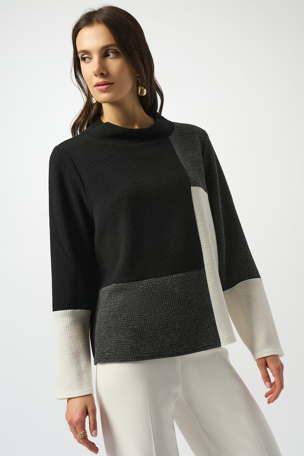Joseph Ribkoff | Knit Color- Block Top