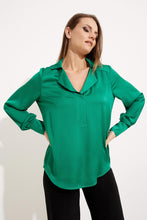 Load image into Gallery viewer, Joseph Ribkoff | Notched Collar Satin Blouse
