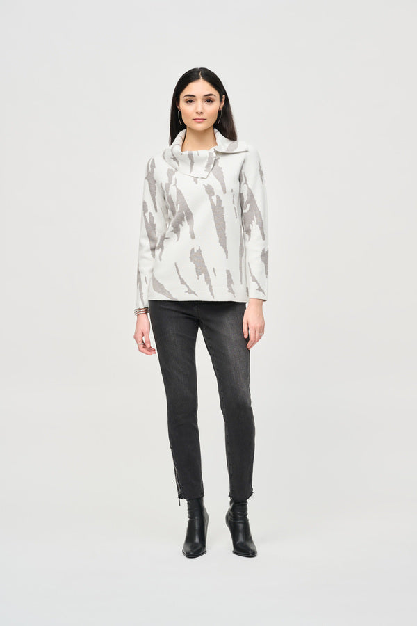 Joseph Ribkoff | Zip Collar Tunic | Joseph Ribkoff | Cloister Collection Designer Fashion