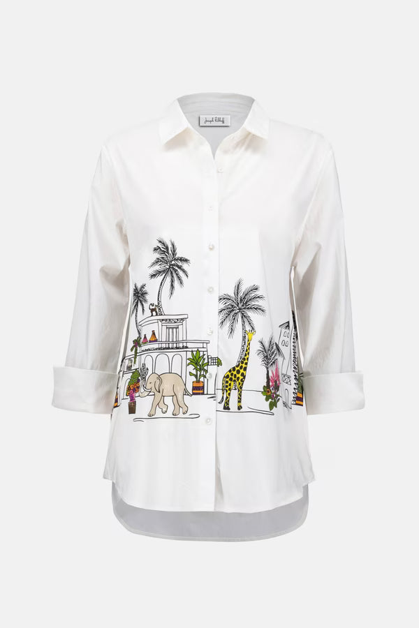 Joseph Ribkoff | Animal Blouse
