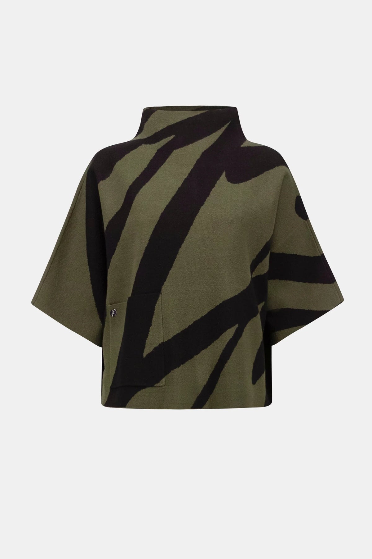 joseph ribkoff Abstract Funnel-Neck Sweater 263936