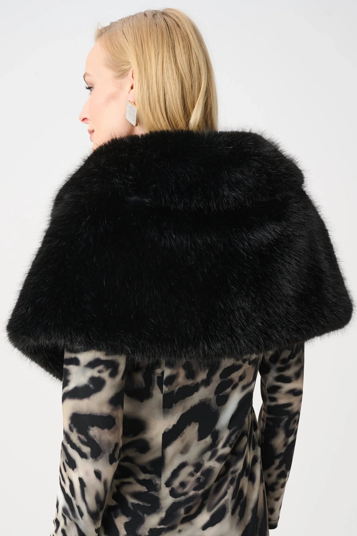 joseph ribkoff Faux Fur Shawl Wrap 263740