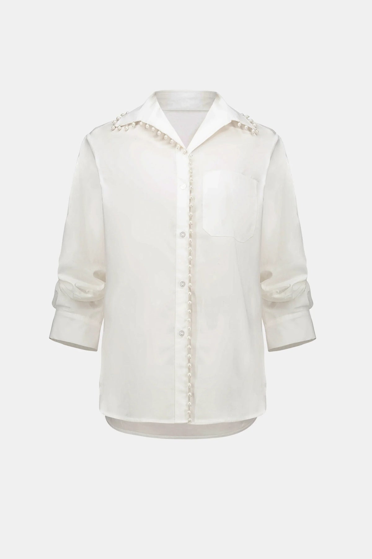 joseph ribkoff Pearl-Trim Button-Down Shirt 26392