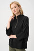 joseph ribkoff Ribbed Trim Half-Zip Pullover 263937