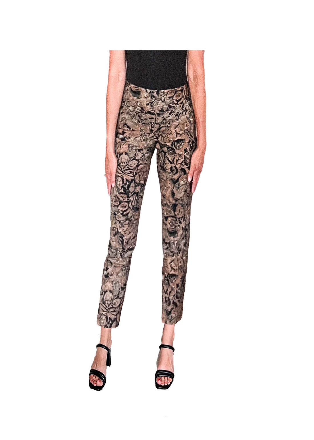 Krazy Larry | Krazy Larry | Brown Leaves Print Pant | Cloister Collection | SWEATERSSEPARAT