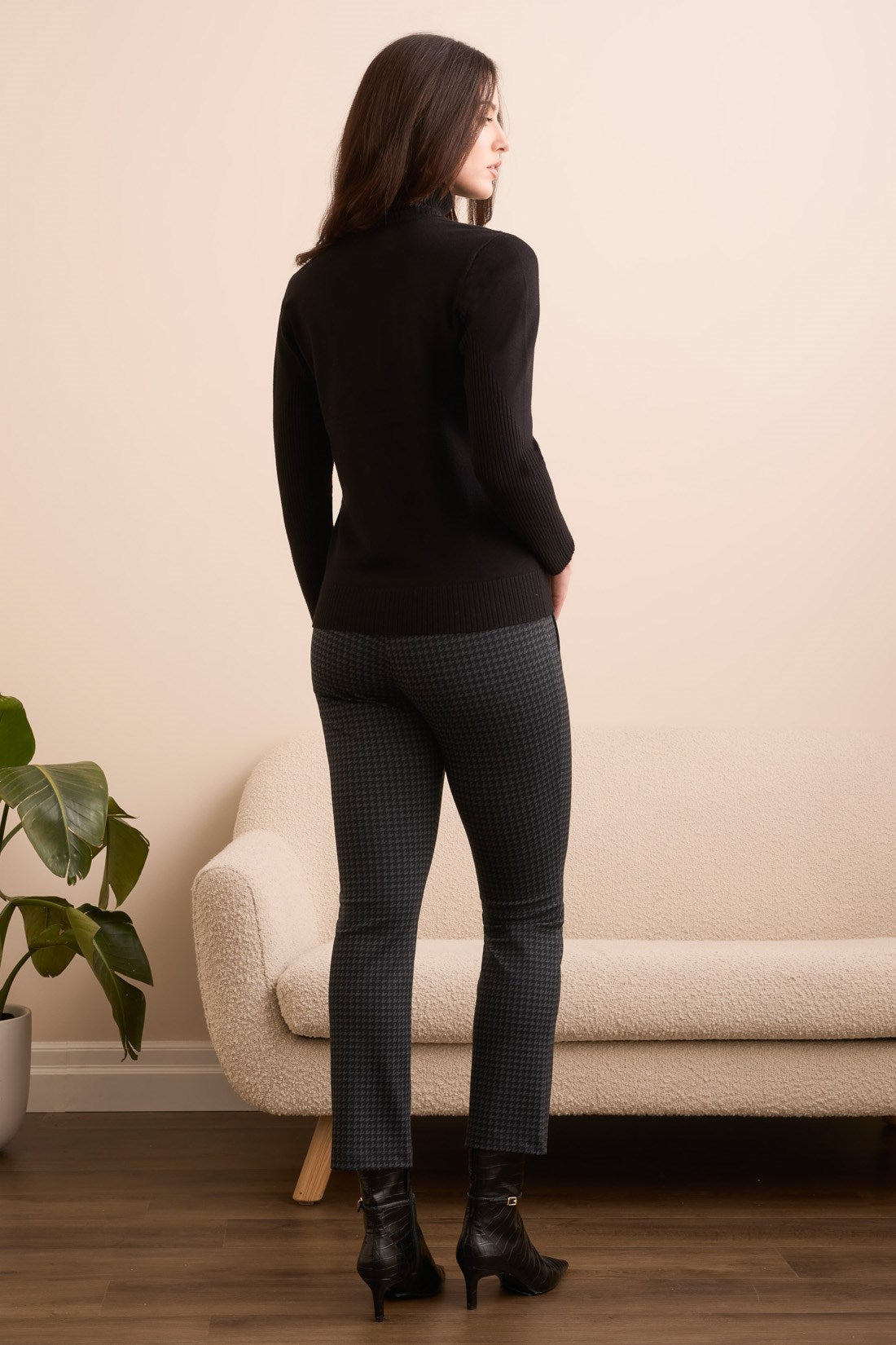 Tribal | L/s Turtle Nk Sweater-black