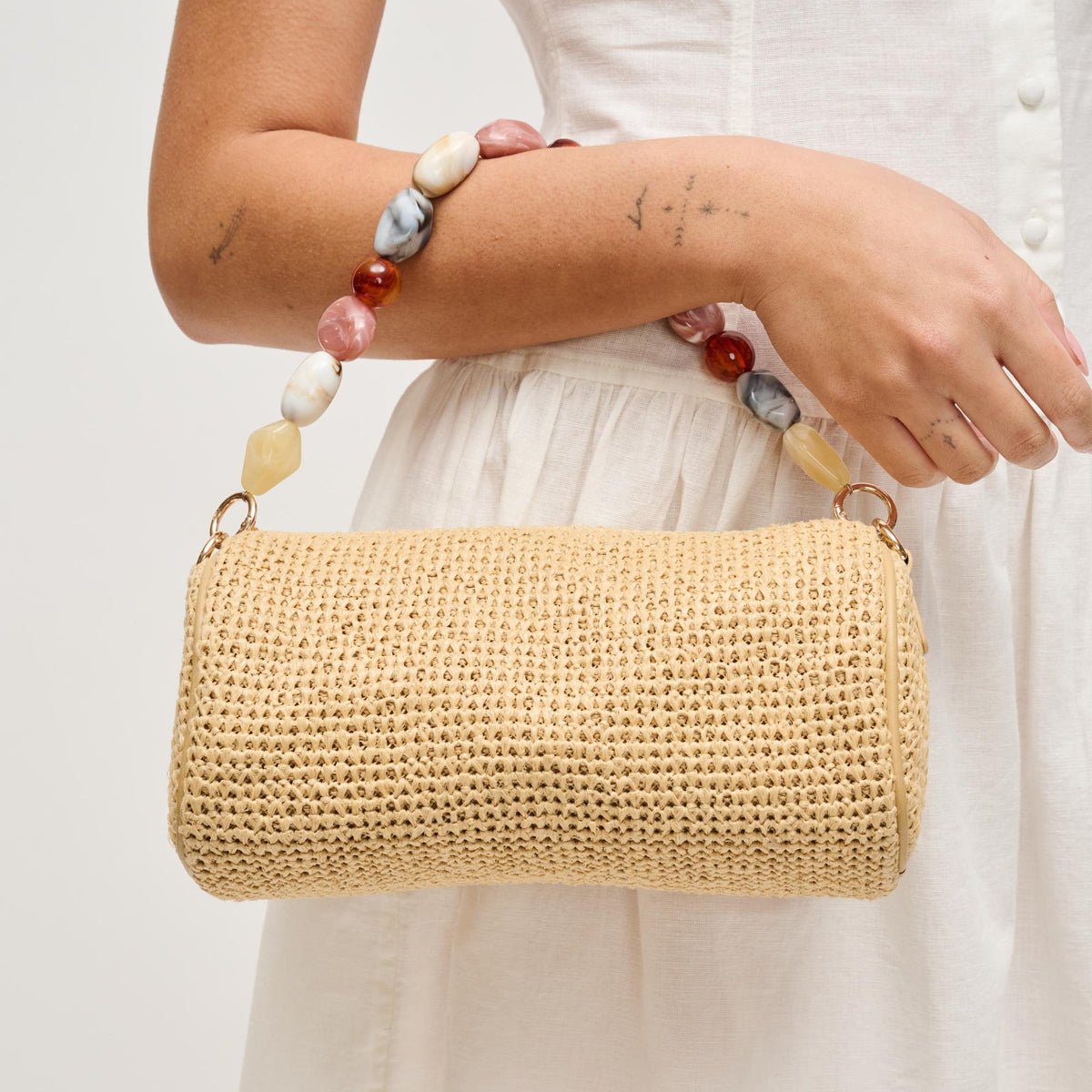 Rachel Straw Clutch