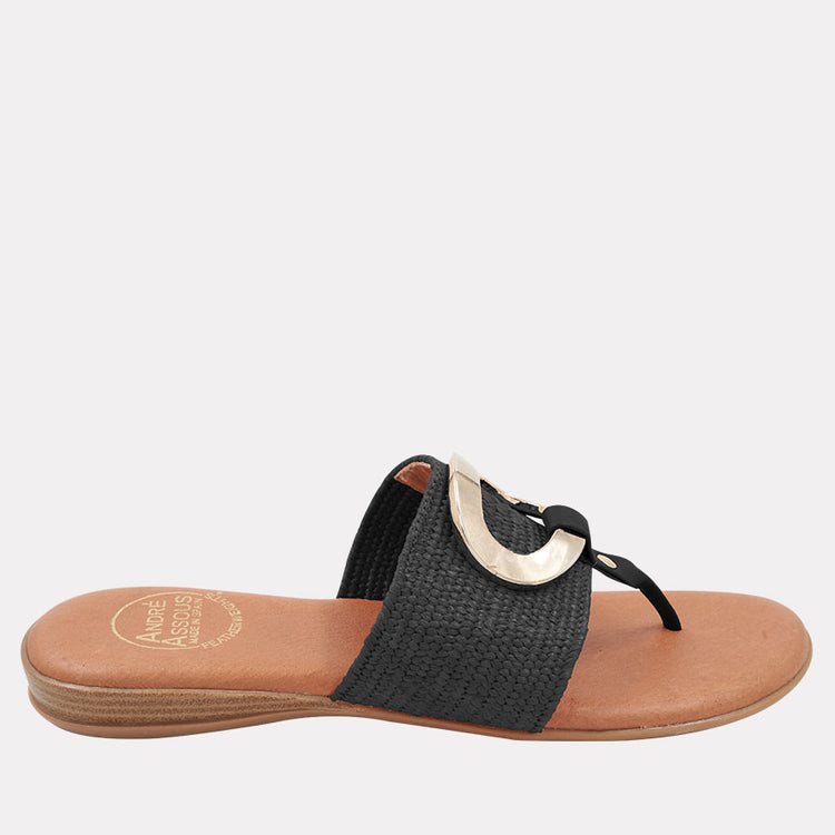 Andre Assous | Nixy Flat Sandal with Ring