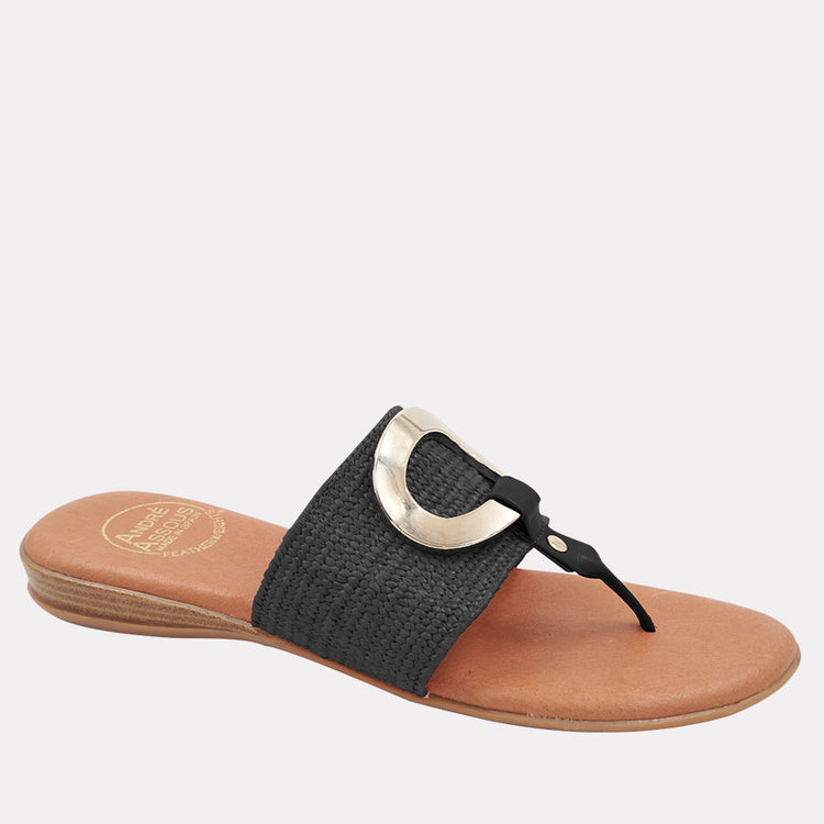 Andre Assous | Nixy Flat Sandal with Ring
