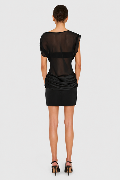 Olandria Mini Dress - Black