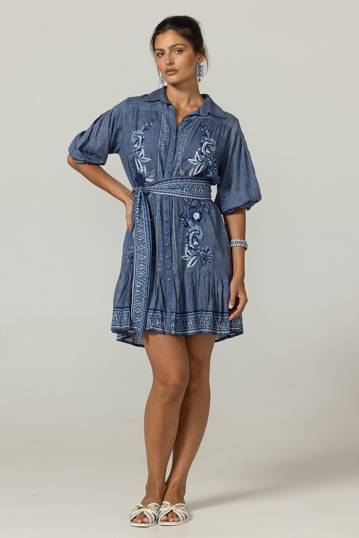 Miss June | Olbia Dress Blue
