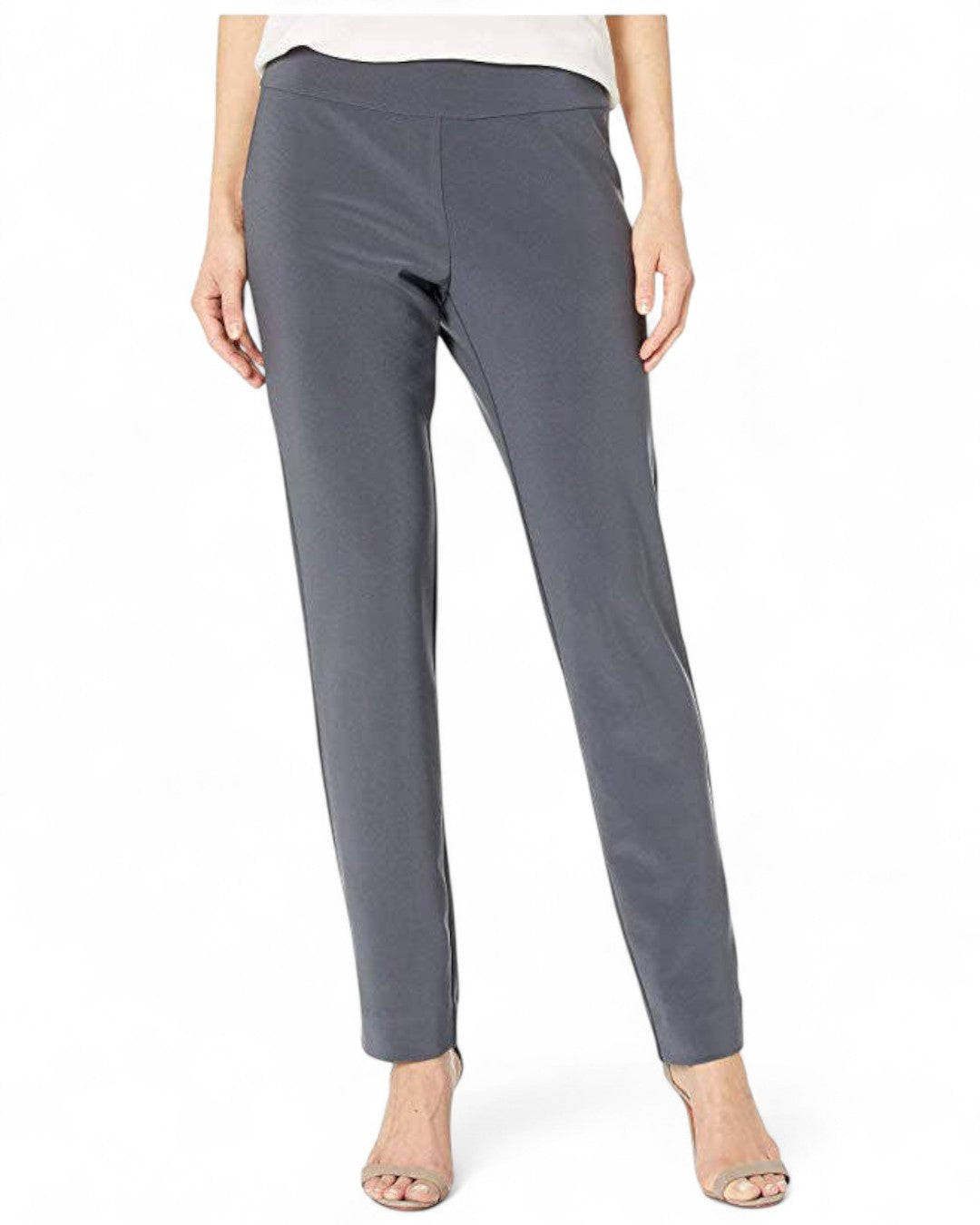 Microfiber Straight Leg Pant Grey