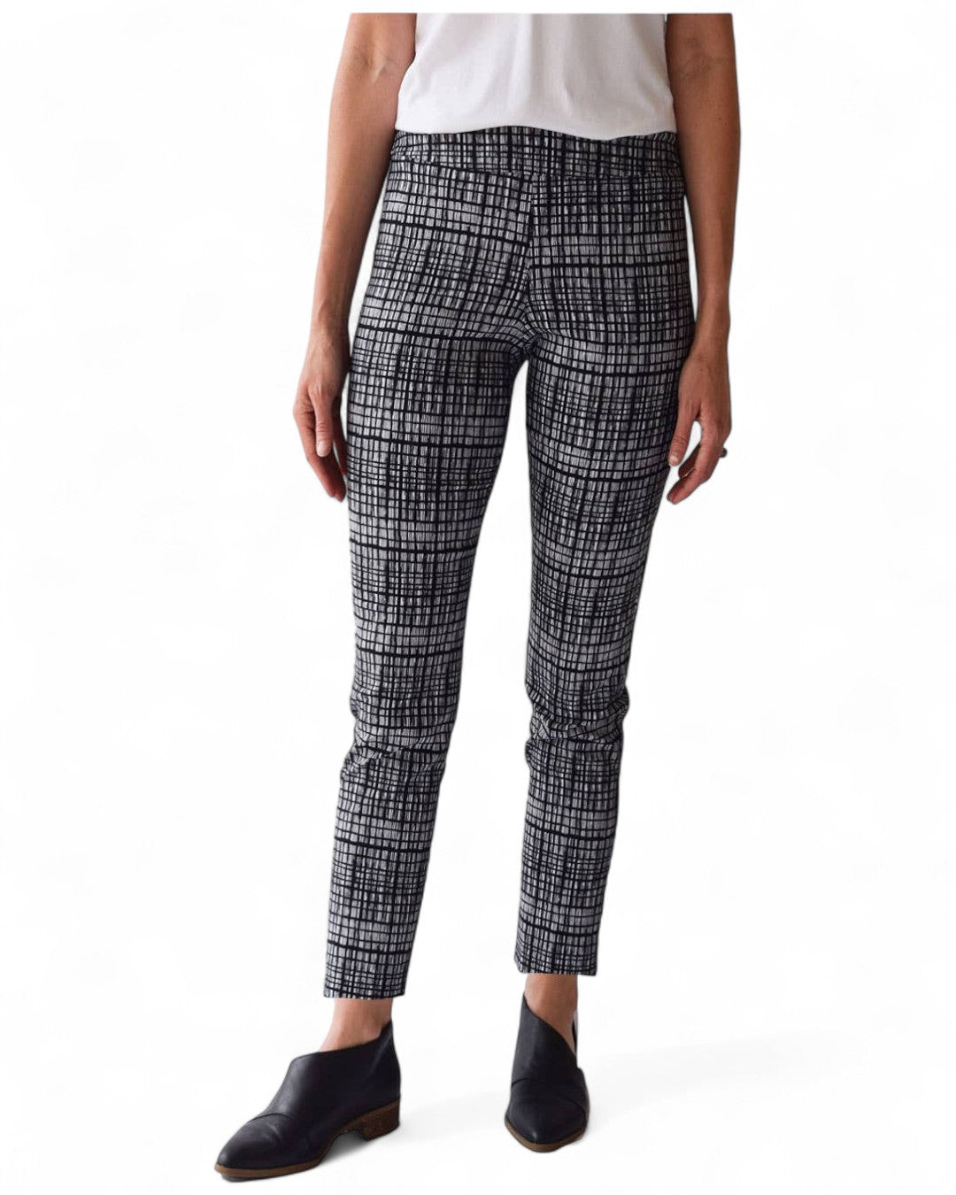 Krazy Larry P507 Pull on Pant - Black Bars