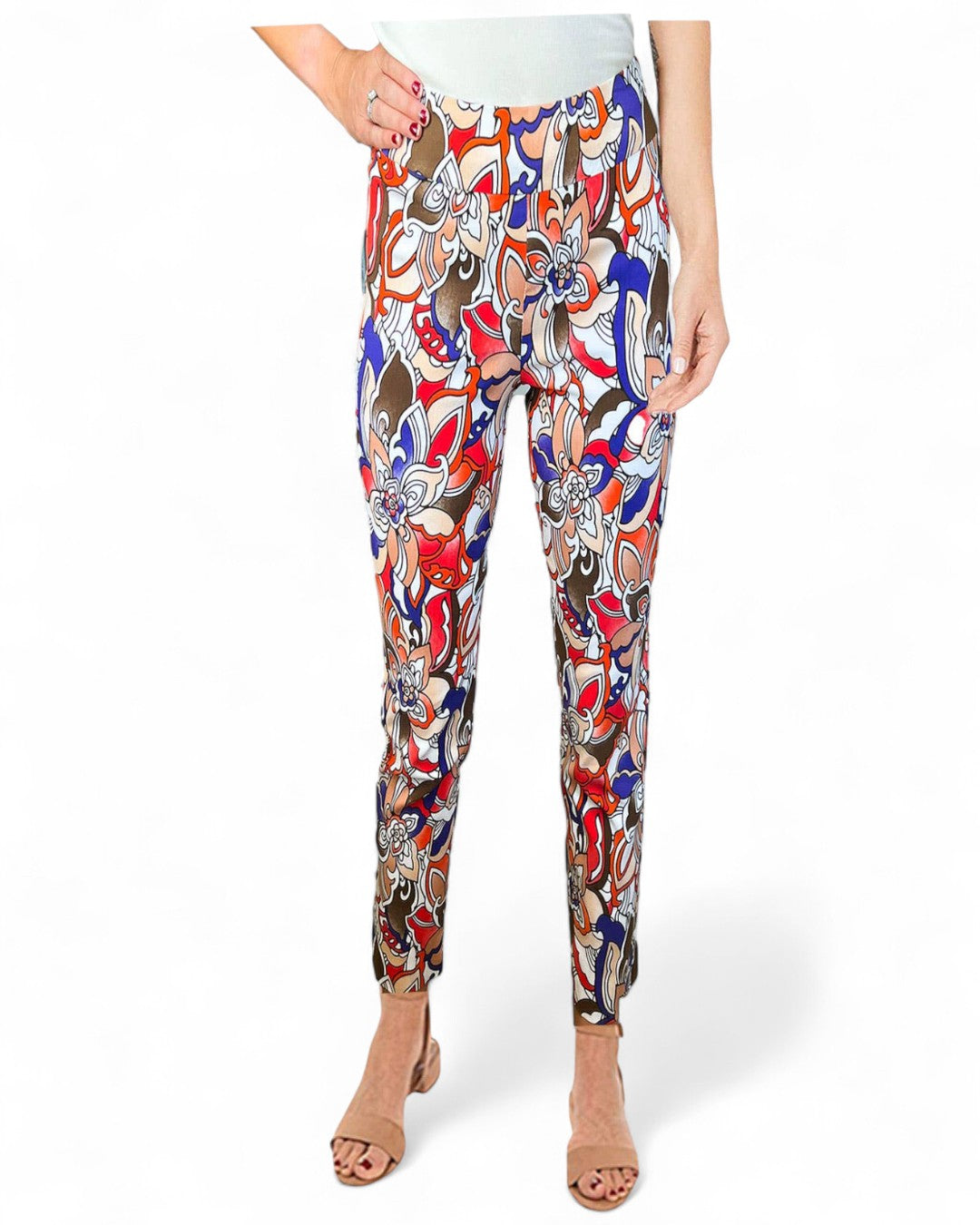 Pull on Pant Orange Tropical