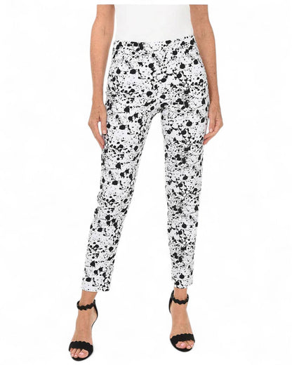 Pull on Pant White Splatter