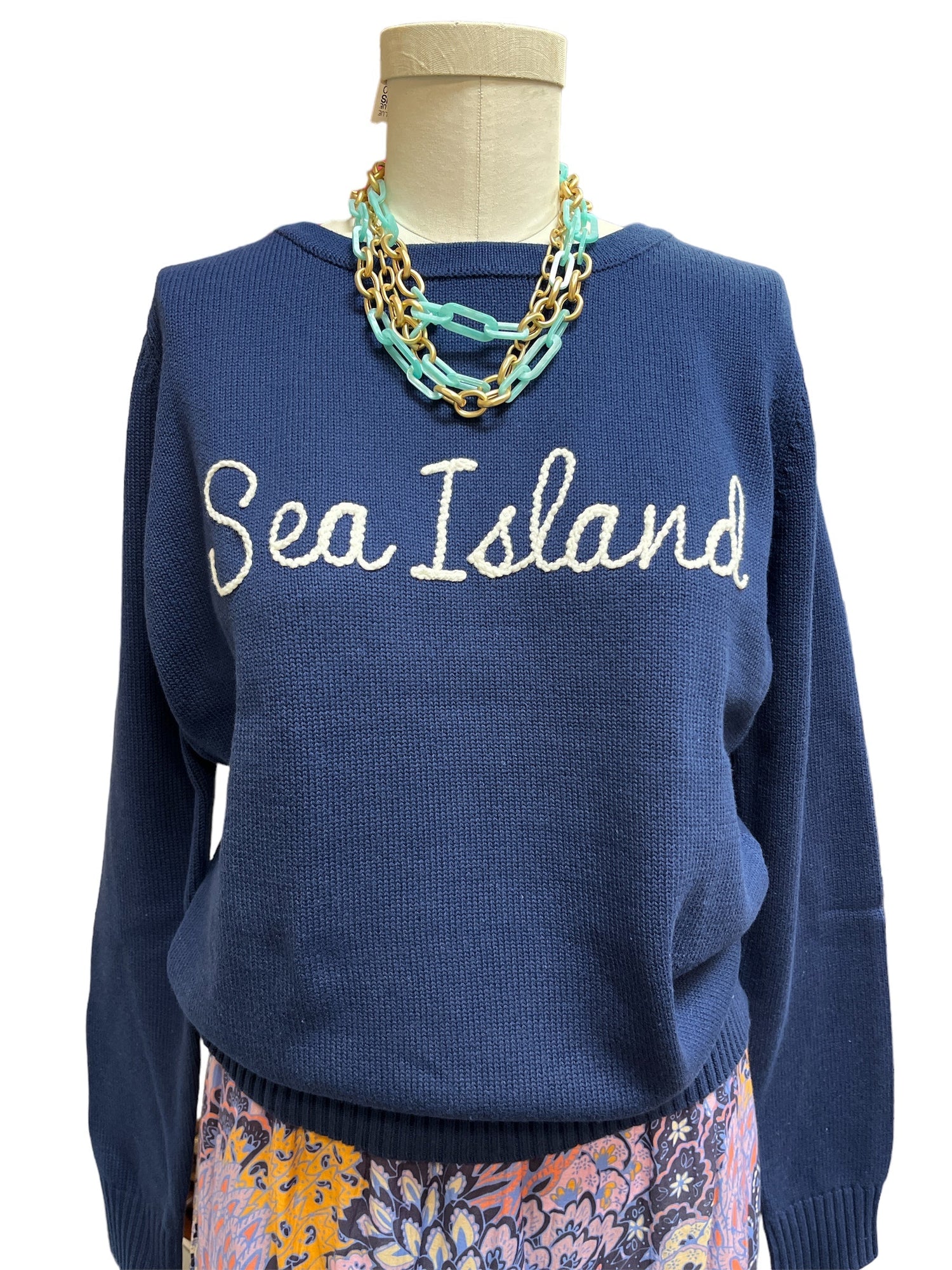 Pink Pineapple | Pink Pineapple | Classic Sweater Sea Island Scrpit | Cloister Collection | SWEATERSSEPARAT