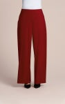 Sympli | Easy Wide Leg Pant - Red