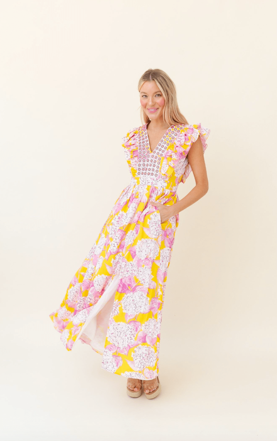 Sheridan French | Sheridan French | Stacey Dress in Pink Lemonade | Cloister Collection | CONTEMPORARY