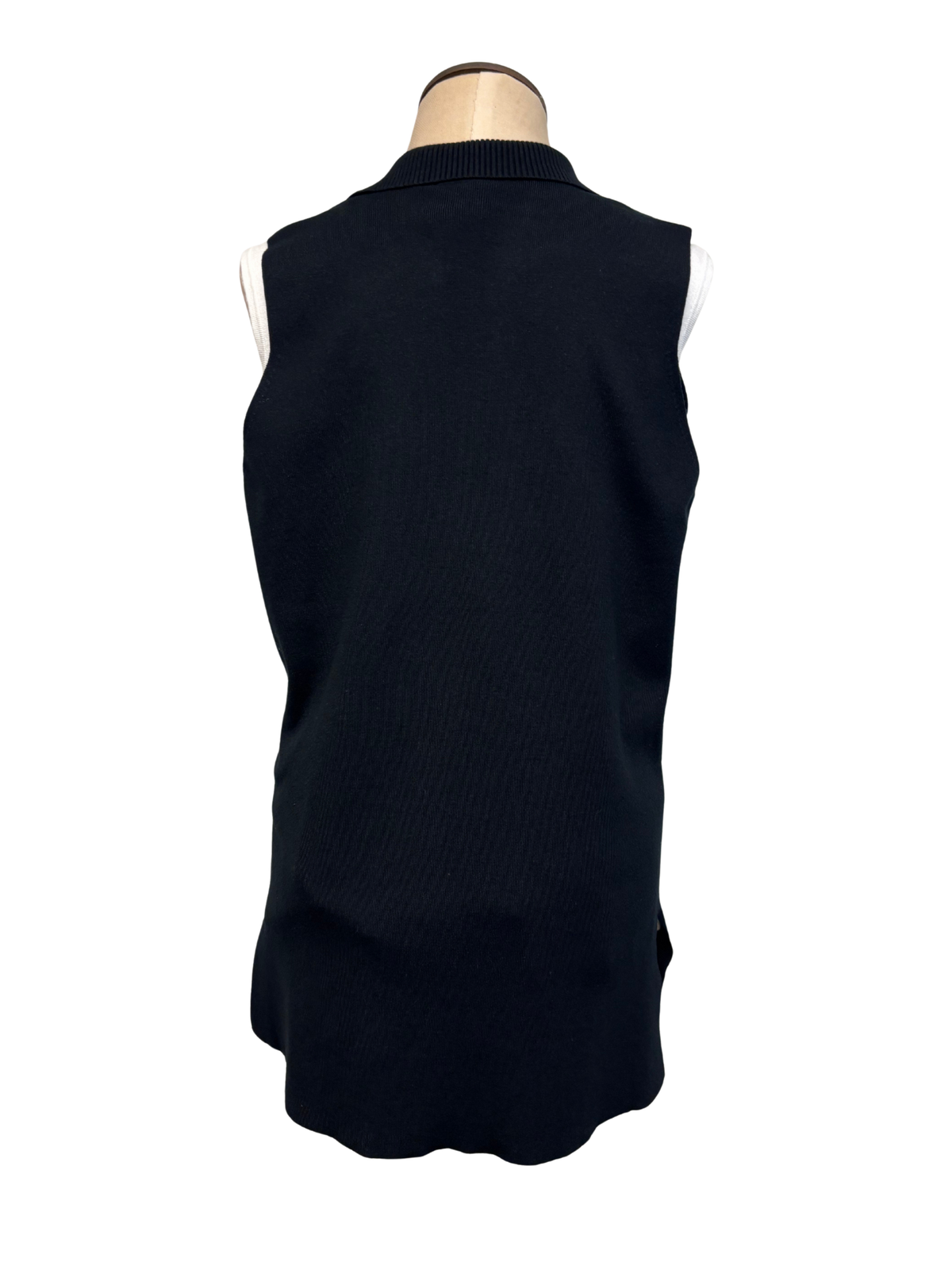 The H Edition | Black Notch Colar Vest - Evelyne Talman