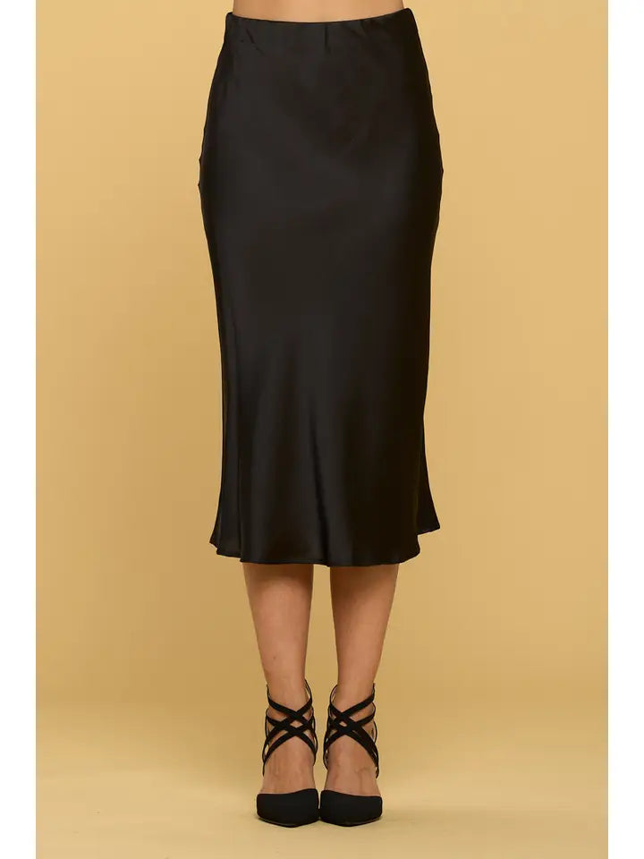 Cloister Collec | Solid Satin Skirt