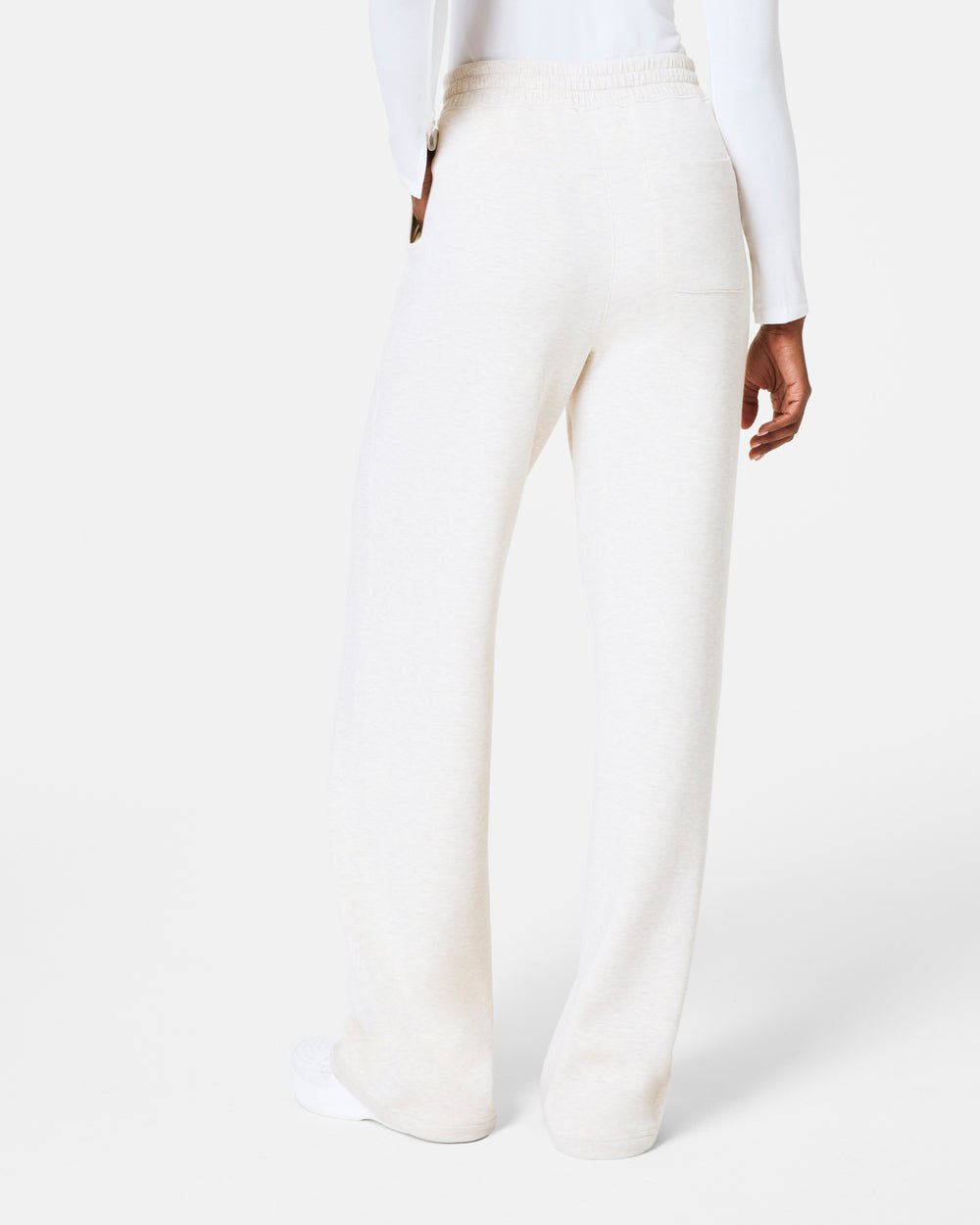 Spanx | Spanx | Airessentails Brushed Straight Leg Pant - Heather Cream | Cloister Collection | PANTS