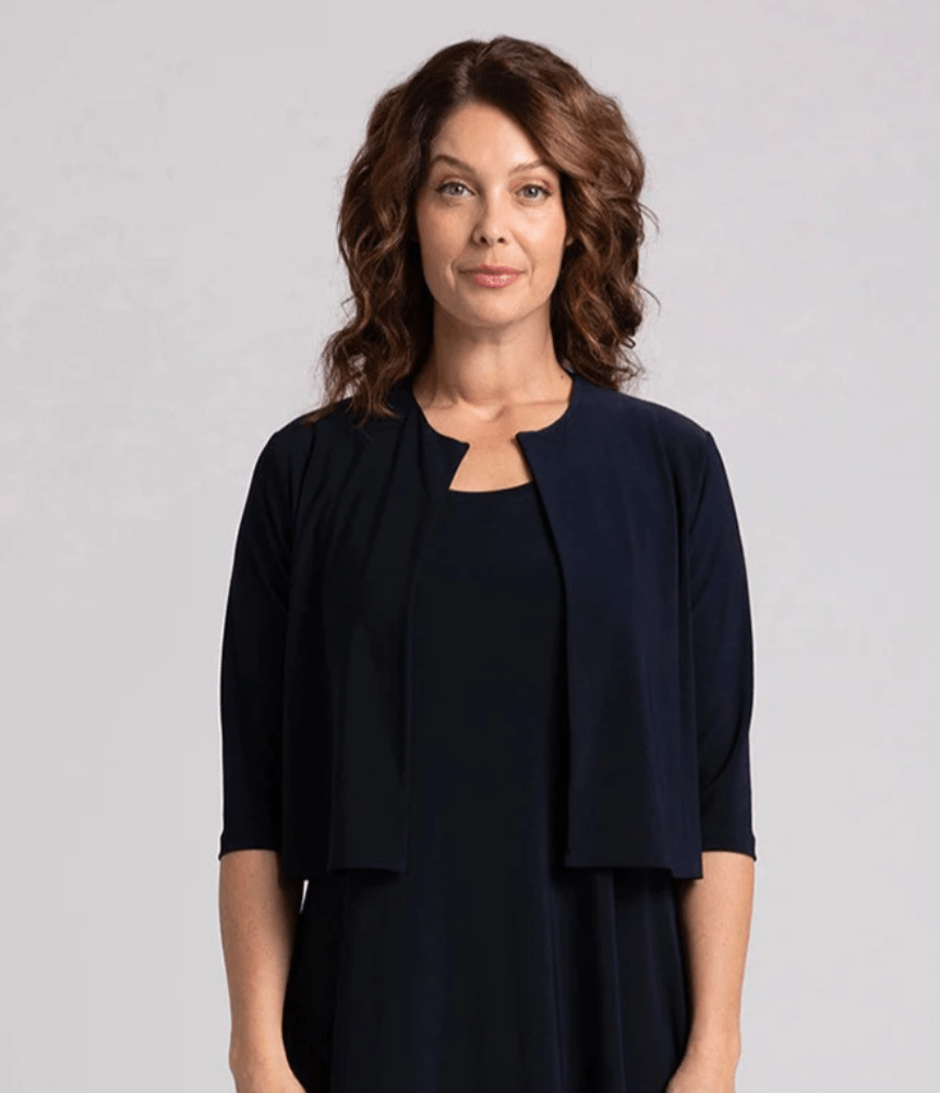 Sympli | Sympli | Classic Bolero Cardigan, 3/4 Sleeve | Cloister Collection | MISSYSPORTSWEAR