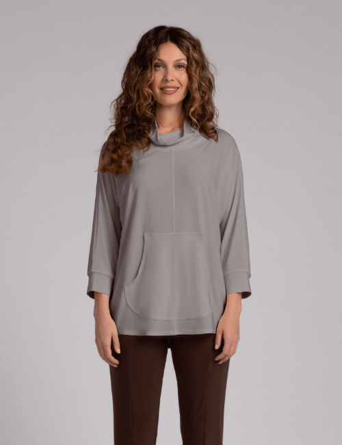 Sympli | Sympli | Funnel Neck Pullover W/ Kangaroo pocket | Cloister Collection | MISSYSPORTSWEAR