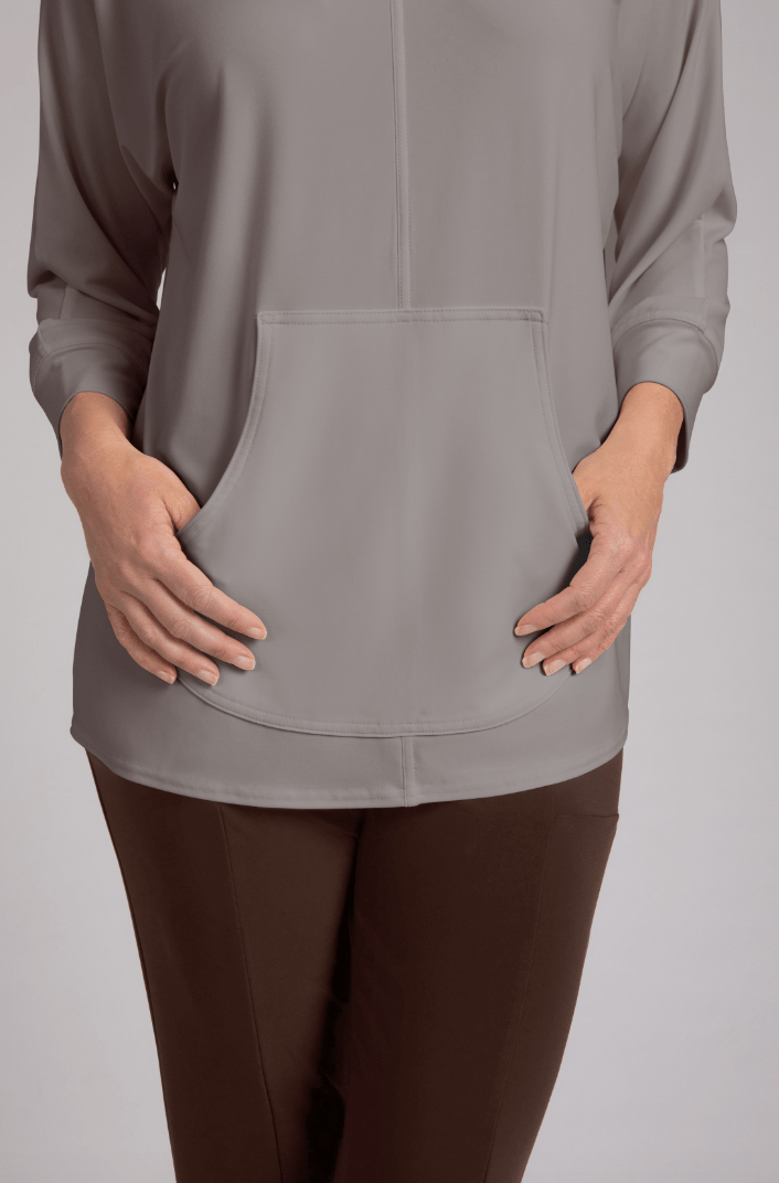 Sympli | Sympli | Funnel Neck Pullover W/ Kangaroo pocket | Cloister Collection | MISSYSPORTSWEAR