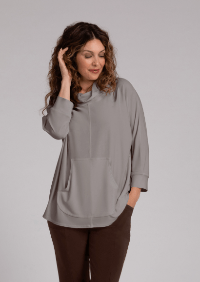 Sympli | Sympli | Funnel Neck Pullover W/ Kangaroo pocket | Cloister Collection | MISSYSPORTSWEAR