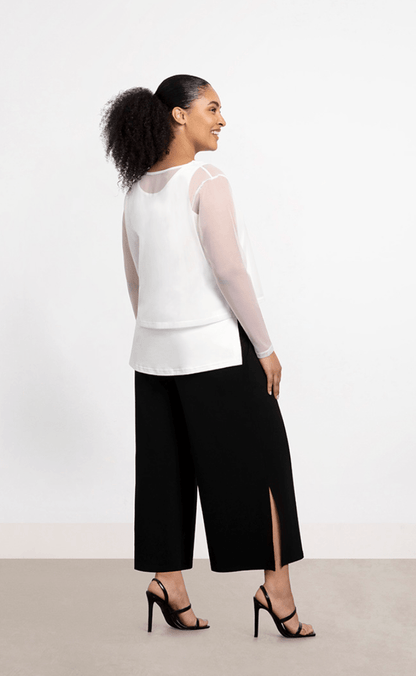 Sympli | Sympli | Mesh Go to Cropped T Ls | Cloister Collection | MISSYSPORTSWEAR