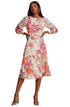 Teri Jon | Teri Jon | Floral Pleated Dress | Cloister Collection | COCKTAIL