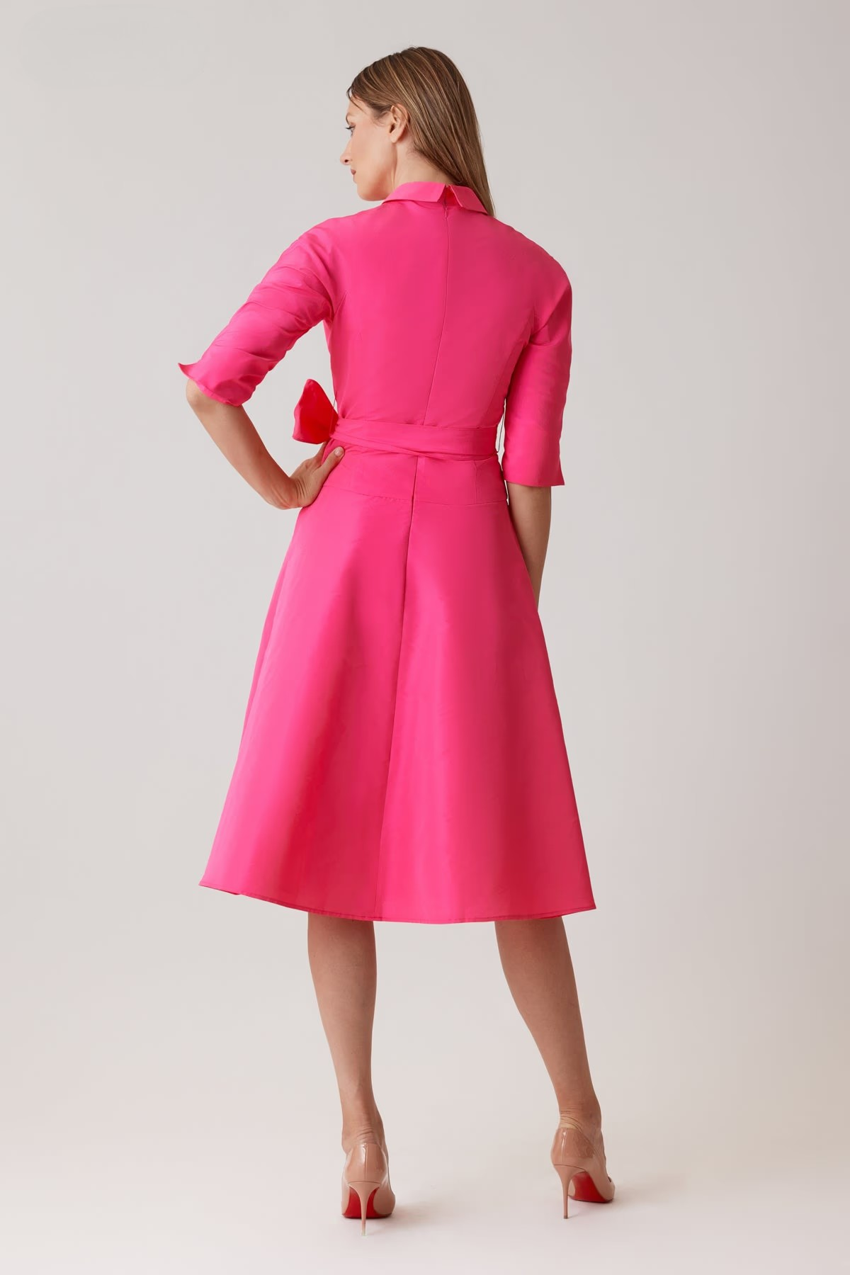 Teri Jon | Taffeta Shirt Dress