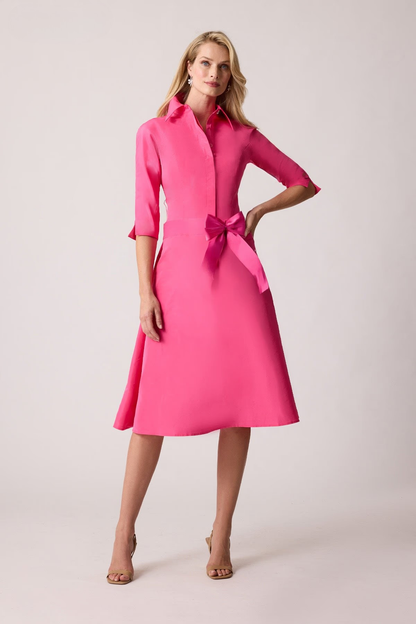 Teri Jon | Taffeta Shirt Dress