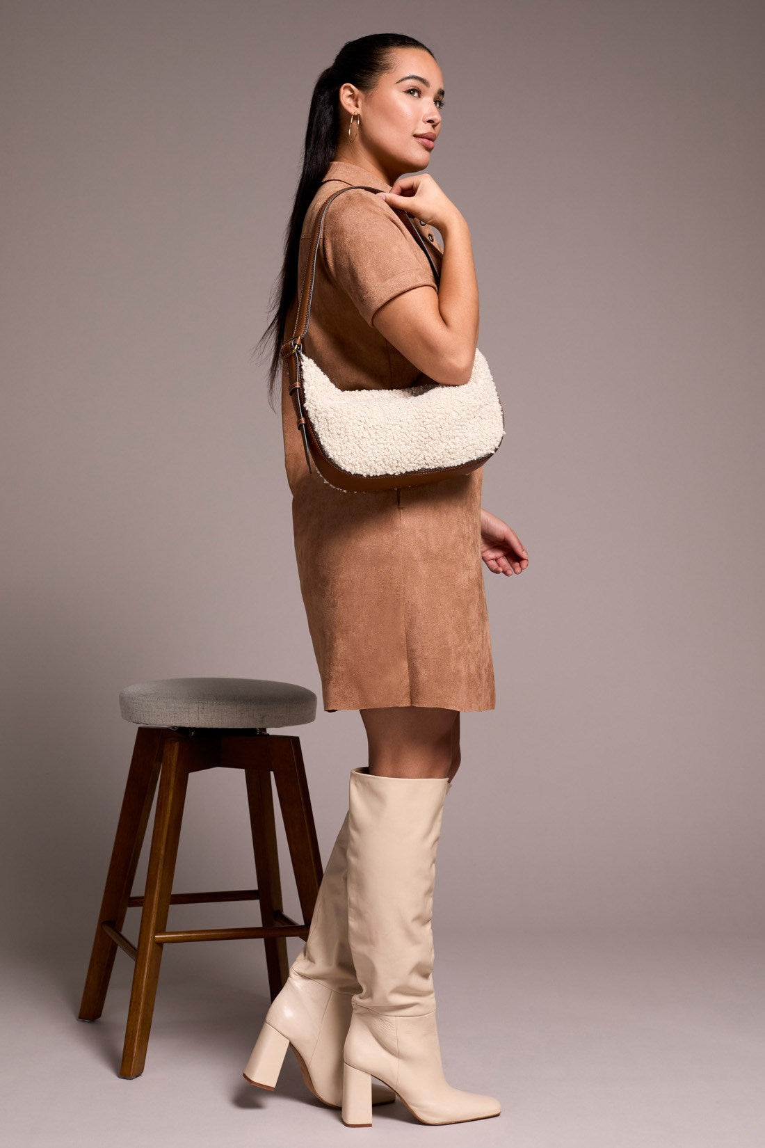 Tribal | S/s Dress W/ Frt Eyelet Dtl &amp;