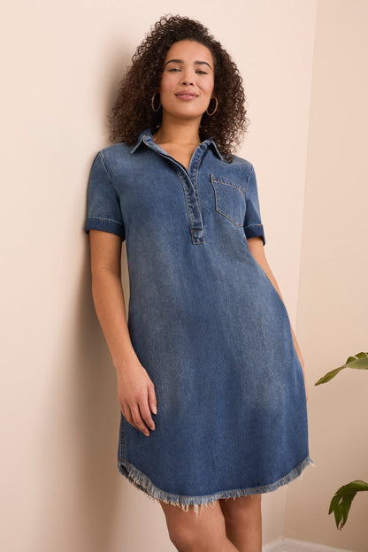 Tribal | Pop Over Shirt Dress W/ Pocket