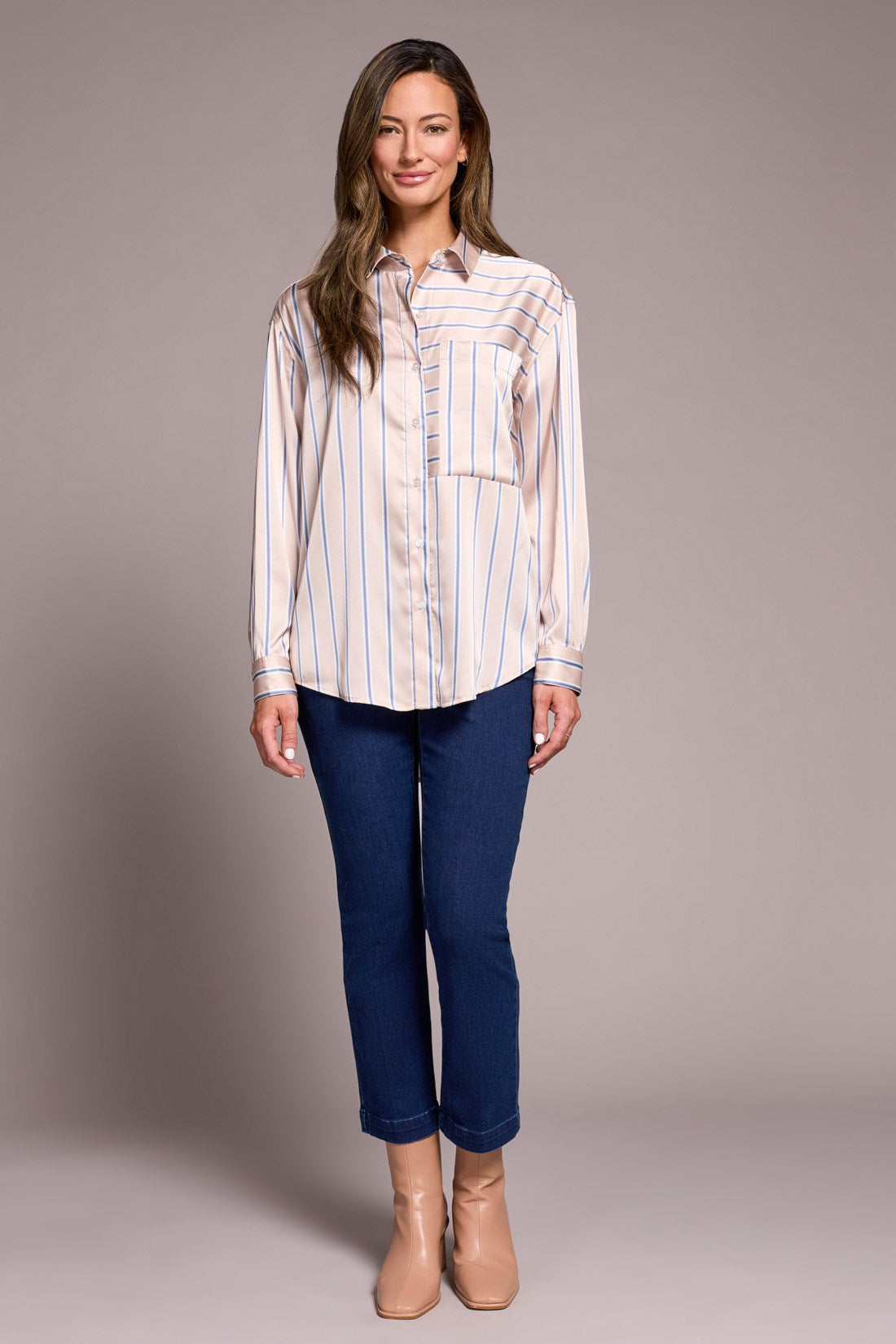 Tribal | Shirt W/ Cuts-beige
