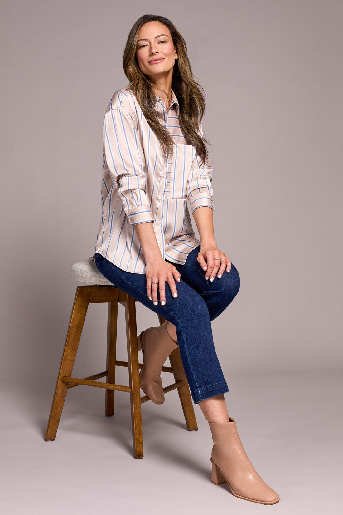 Tribal | Shirt W/ Cuts-beige