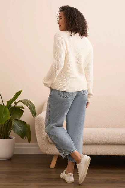 Tribal | Drop Shoulder V-neck Sweater-l
