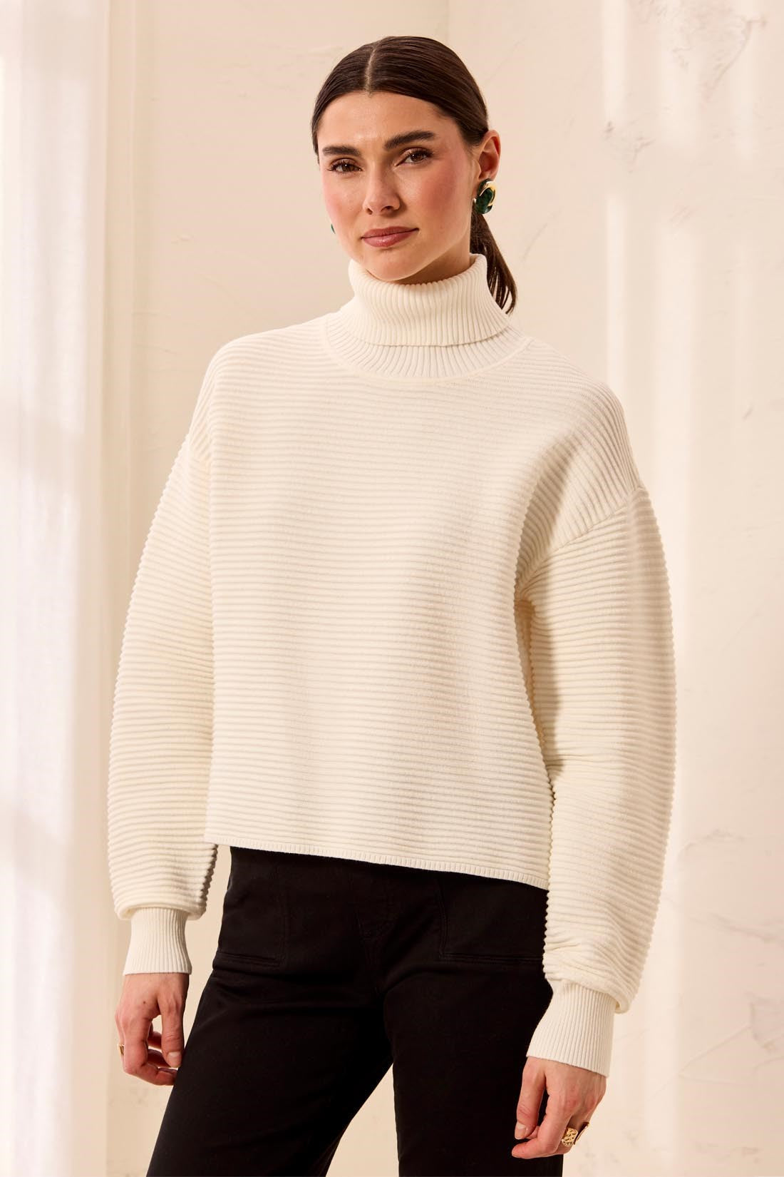 High Low Sweater with Side Slits