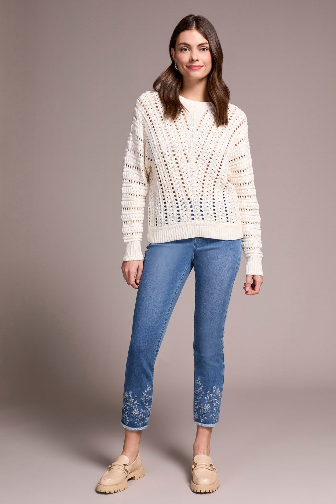 Tribal | Crew Neck Swtr W/special Wash
