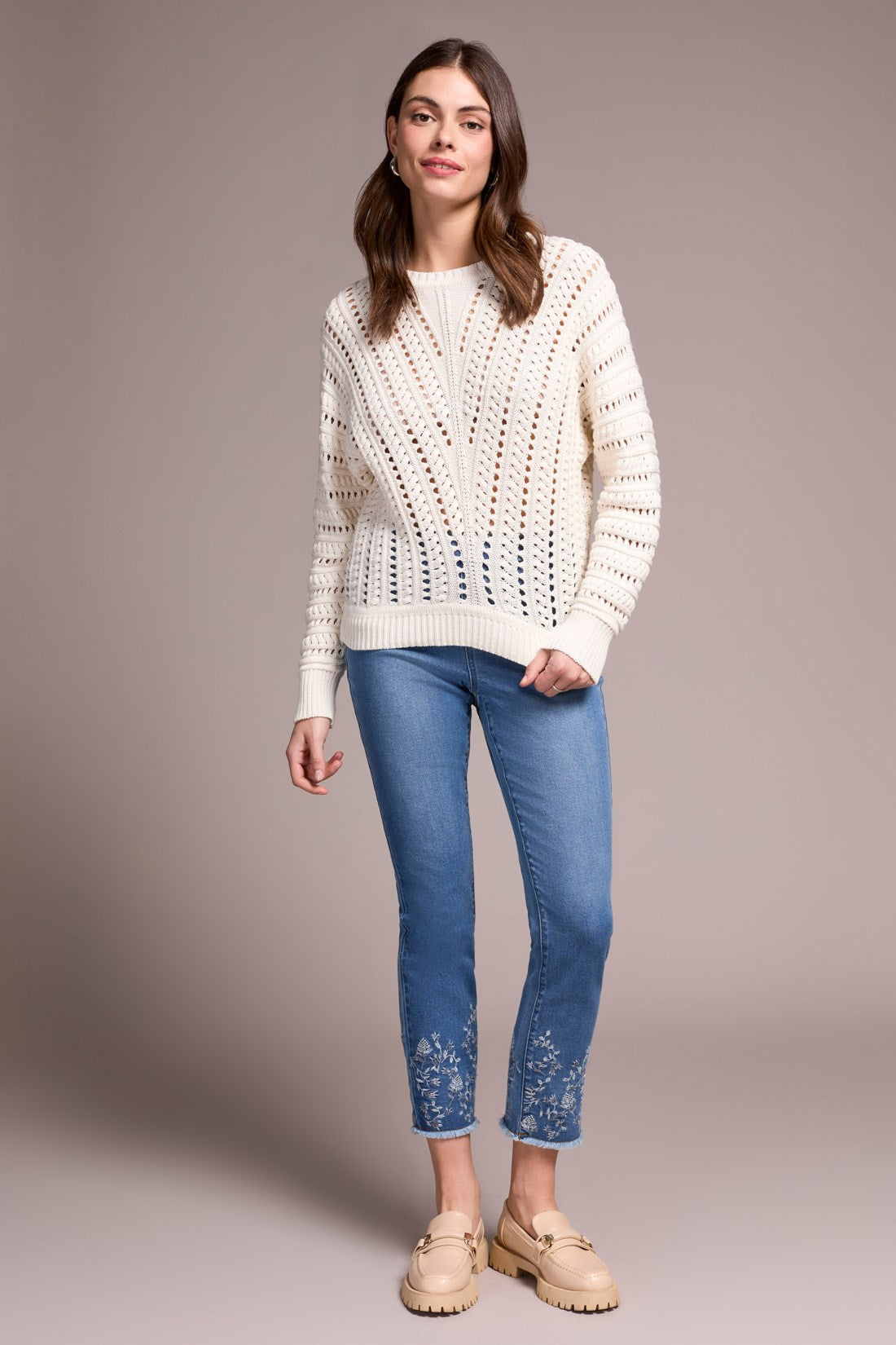 Tribal | Crew Neck Swtr W/special Wash
