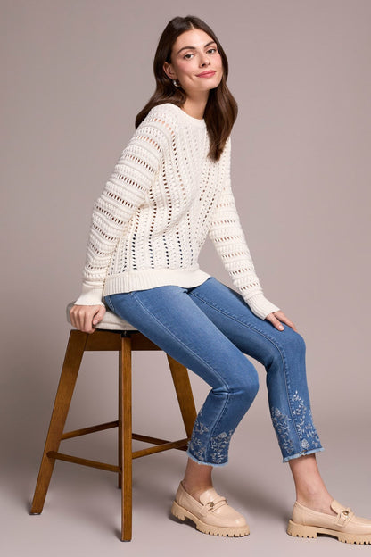 Tribal | Crew Neck Swtr W/special Wash